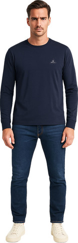 טי שירט שרוול ארוך Gant לגברים גזרת Slim Fit