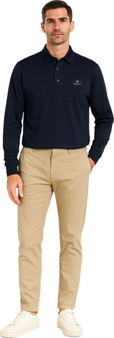 חולצת פולו שרוול ארוך Gant לגברים גזרת Regular fit