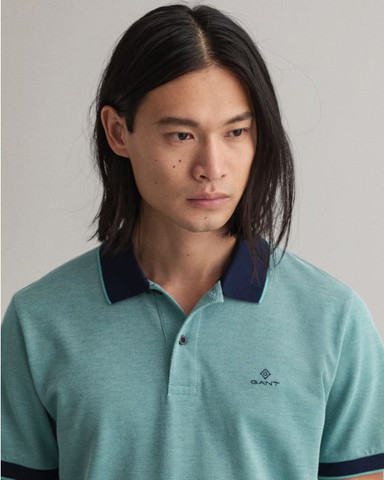 חולצת פולו Gant לגברים דגם Oxford Pique SS Rugger