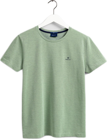 חולצת טי שרט Gant לגברים דגם Col Oxford Slim SS