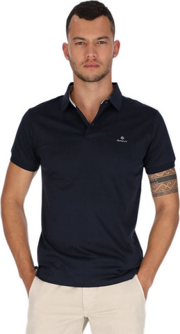 חולצת פולו  לגברים דגם Mercerized Jersey SS Rugger