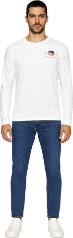 טי שירט שרוול ארוך Gant לגברים גזרת Slim Fit