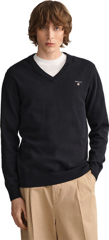 סוודר צווארון וי Gant לגברים גזרת Regular Fit