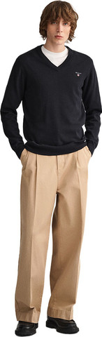 סוודר צווארון וי Gant לגברים גזרת Regular Fit