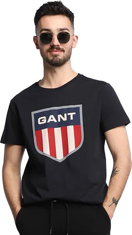 טי שירט Gant לגברים דגם Retro Shield