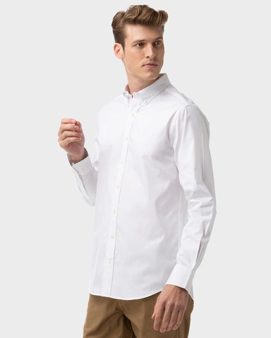 חולצה מכופתרת לגברים גזרת Regular Fit