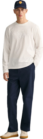 טי שירט שרוול ארוך Gant לגברים גזרת Regular fit