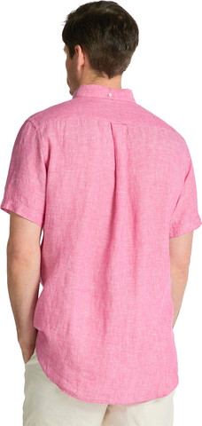חולצה מכופתרת פשתן שרוול קצר Gant גזרת Regular Fit