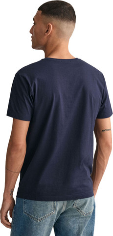 טי שירט Gant לגברים צווארון וי גזרת Slim Fit