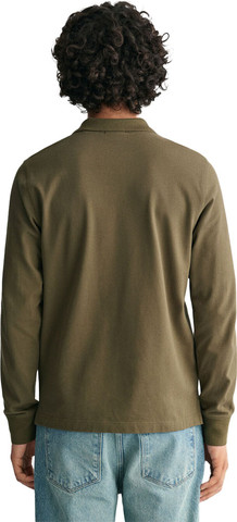 חולצת פולו Gant לגברים עם שרוול ארוך גזרת Regular fit