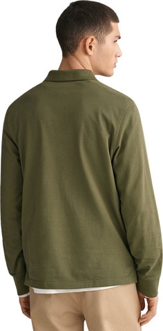 חולצת פולו Gant לגברים עם שרוול ארוך גזרת Regular fit