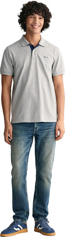 חולצת פולו Gant לגברים דגם Contrast Piqué