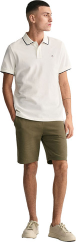 חולצת פולו Gant לגברים דגם Framed Tipped Piqué