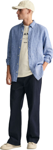 חולצה מכופתרת Gant לגברים גזרת Slim Fit