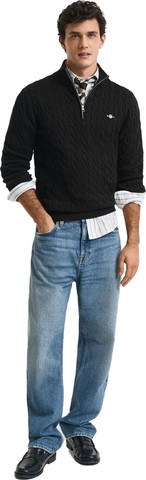 סווטשרט חצי רוכסן Gant לגברים