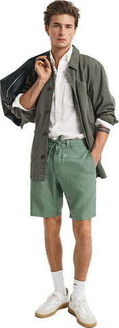 ברמודה פשתן Gant לגברים גזרת Relaxed fit
