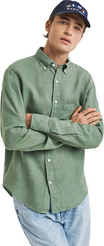 חולצה מכופתרת מפשתן Gant לגברים גזרת Slim Fit