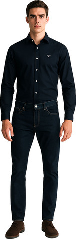 חולצה מכופתרת Gant לגברים סטרץ' גזרת Slim Fit