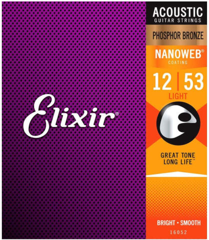 מיתרים לאקוסטית 12 ELIXIR NANO