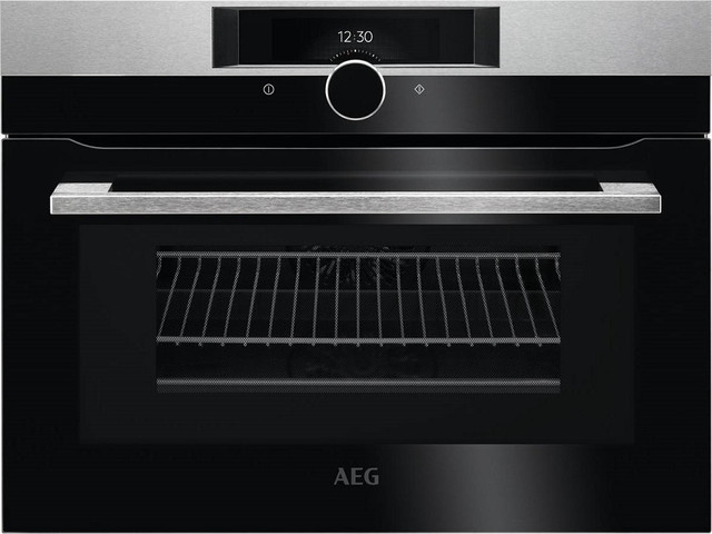 תנור בנוי 45 ס"מ משולב מיקרוגל AEG א.א.ג. HORIZON KMK861000M
