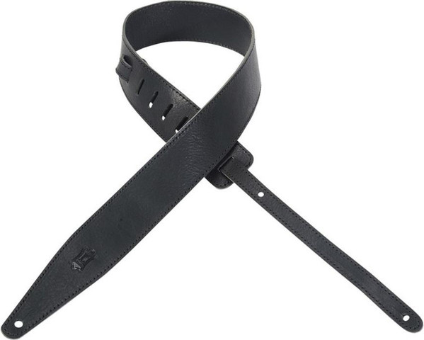 רצועה לגיטרה שחורה מעור "2  MV417DSL-BLK Veg Tan Leather