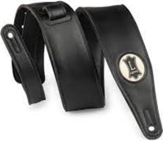 רצועה לגיטרה "2.5 M17VGN-BLK 2.5" Black Padded Vegan Leath