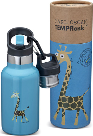 TEMPflask - בקבוק שתיה תרמי לילדים Turquoise-Giraffe
