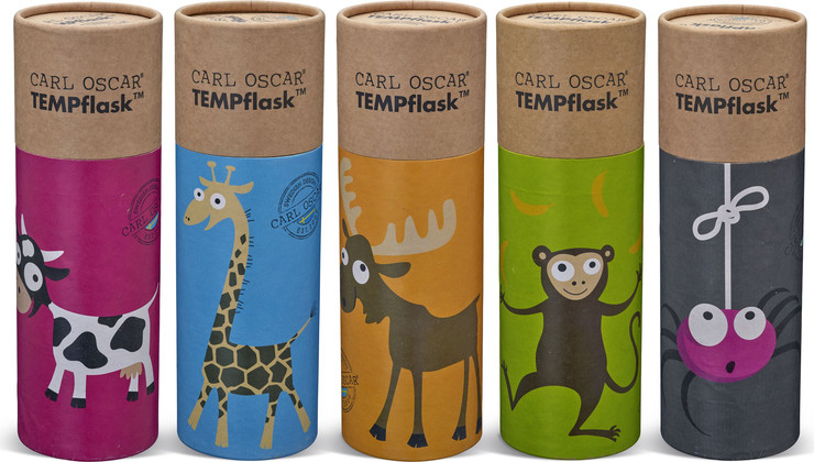 TEMPflask - בקבוק שתיה תרמי לילדים Turquoise-Giraffe