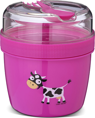 N’ice Cup Large – קופסת אוכל גדולה עם דיסק קירור Purple-Cow