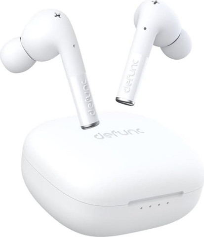אוזניות אלחוטיות Defunc TRUE ENTERTAINMENT True Wireless עם סאונד תלת מימדי לבן
