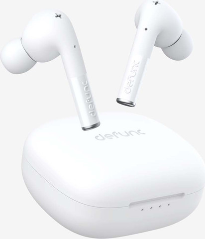 אוזניות אלחוטיות Defunc TRUE ENTERTAINMENT True Wireless עם סאונד תלת מימדי לבן