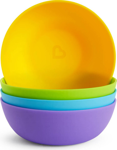סט 4 קערות אוכל צבעוניות מנצ'קין munchkin