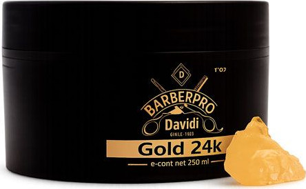 ווקס לשיער בצבע זהב למראה מבריק BarberPRO Hair Wax 24K Gold 250ml