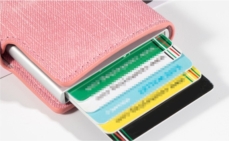 ארנק Marvell™ קומפקטי נשלף עם הגנת RFID - אפור