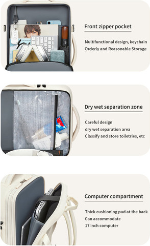 תיק גב TrailPod Prime 20L למחשב 17 אינץ' עם יציאת USB - שחור