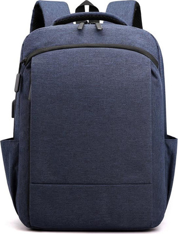 תיק גב Arden™ Pro למחשב 15.6 אינץ' עמיד במים עם USB - כחול