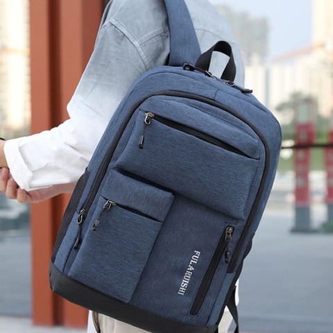 תיק גב Ochocinco Pro 25L למחשב 15.6 אינץ' עם יציאת USB מבית כאמל מאונטין - כחול