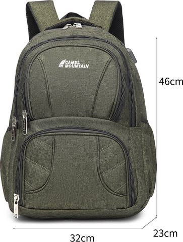 תיק גב Himalaya 32L למחשב 16 אינץ' עם יציאת USB מבית כאמל מאונטין - שחור/סגול