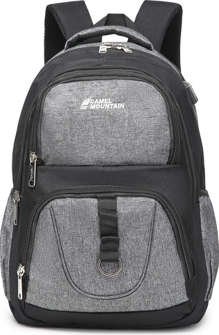 תיק גב Peak 33L למחשב 16 אינץ' עם יציאת USB מבית כאמל מאונטין - שחור/אפור