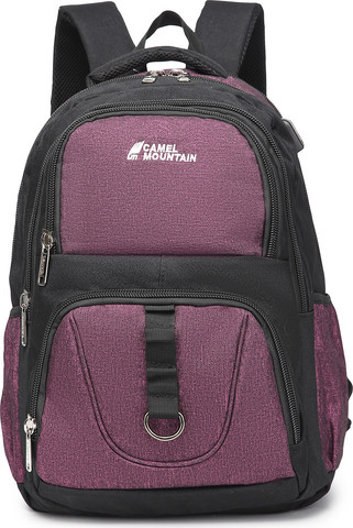 תיק גב Peak 33L למחשב 16 אינץ' עם יציאת USB מבית כאמל מאונטין - שחור/סגול