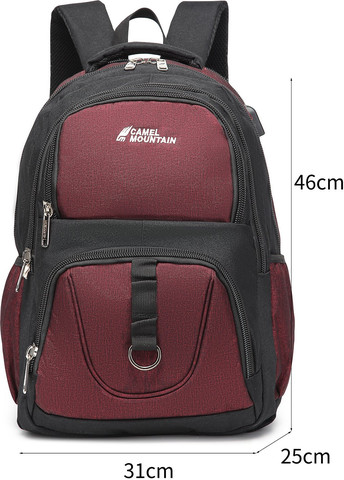 תיק גב Peak 33L למחשב 16 אינץ' עם יציאת USB מבית כאמל מאונטין - שחור/סגול