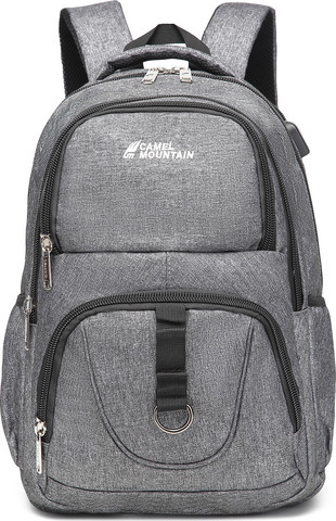 תיק גב Peak 33L למחשב 16 אינץ' עם יציאת USB מבית כאמל מאונטין - אפור