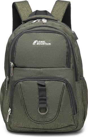 תיק גב Peak 33L למחשב 16 אינץ' עם יציאת USB מבית כאמל מאונטין - אפור