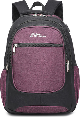 תיק גב Everest 35L למחשב 16 אינץ' עם יציאת USB מבית כאמל מאונטין - שחור/סגול