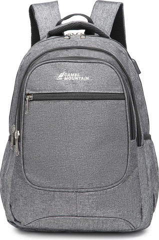 תיק גב Everest 35L למחשב 16 אינץ' עם יציאת USB מבית כאמל מאונטין - אפור