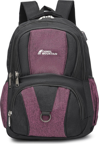 תיק גב Orogeny™ 35L למחשב 16 אינץ' עם USB - שחור/סגול