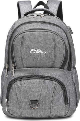 תיק גב Orogeny™ 35L למחשב 16 אינץ' עם USB - אפור