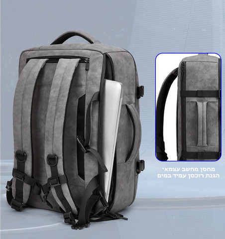 תיק הגב Auronis™ Plus מבית כאמל מאונטיין – 35 ליטר, מתאים למחשבים ניידים עד 17 אינץ' - שחור
