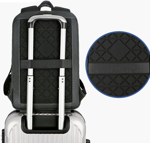 תיק גב Urban Carry למחשב 16 אינץ' עם יציאת USB מבית כאמל מאונטין - Light Gray