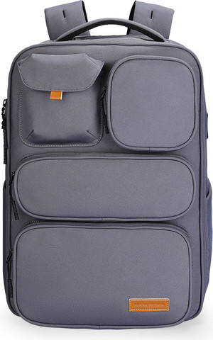 תיק גב RoamPack Edge למחשב 17 אינץ' עם יציאת USB מבית כאמל מאונטין - אפור
